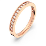 Matrix ring White, Rose gold-tone plated